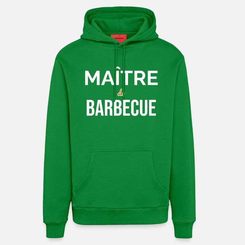 Maître du Barbecue — Grill Assumé - Sweat à capuche bio décontracté fabriqué en UE - City Green