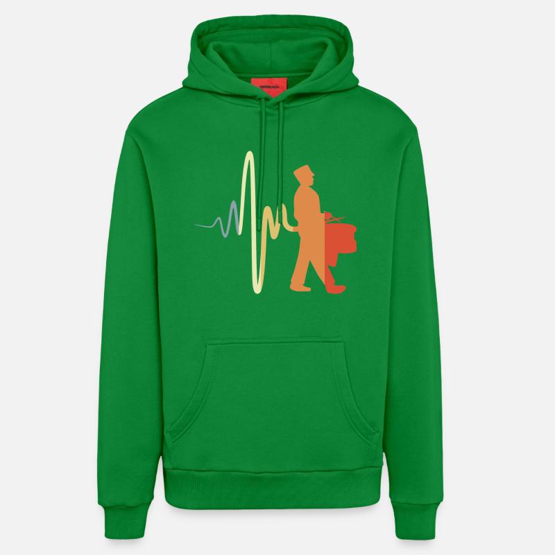 Tambour de marche - Sweat à capuche bio décontracté fabriqué en UE - City Green