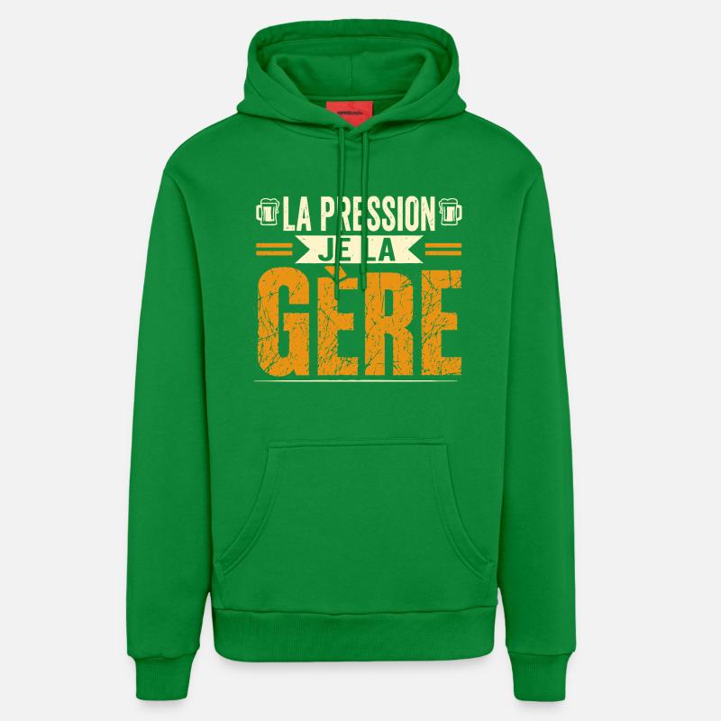 La pression je la gère - Sweat à capuche bio décontracté fabriqué en UE - City Green