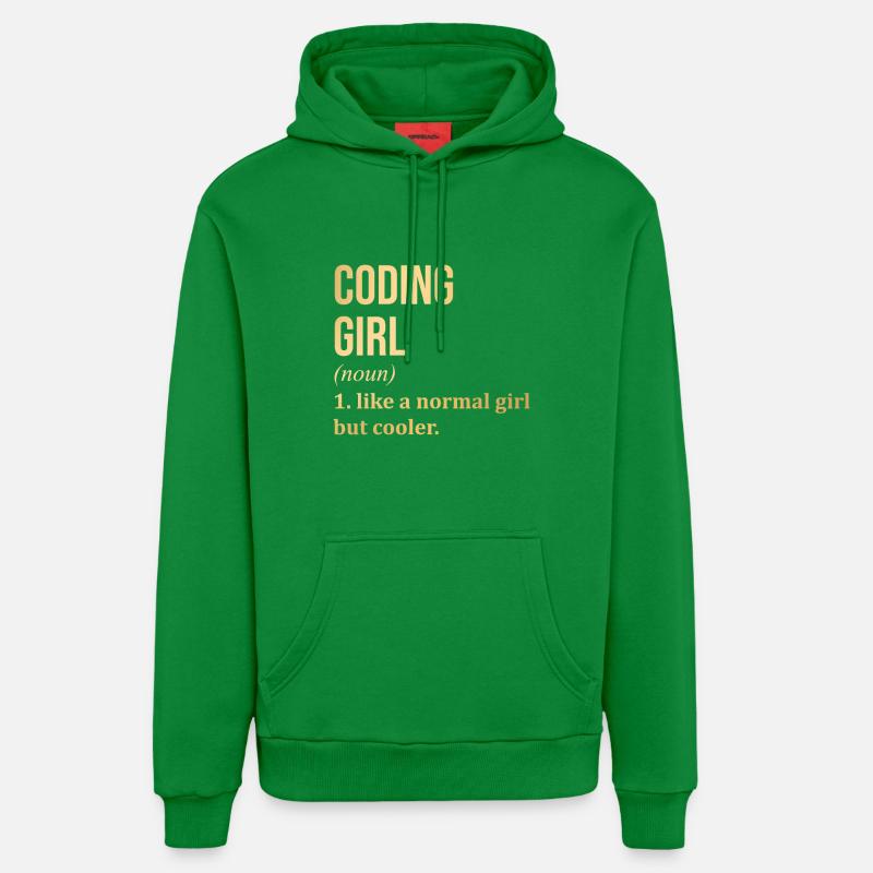 codage - Sweat à capuche bio décontracté fabriqué en UE - City Green