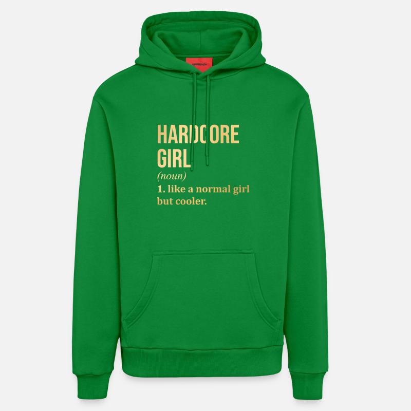 Hardcore - Sweat à capuche bio décontracté fabriqué en UE - City Green