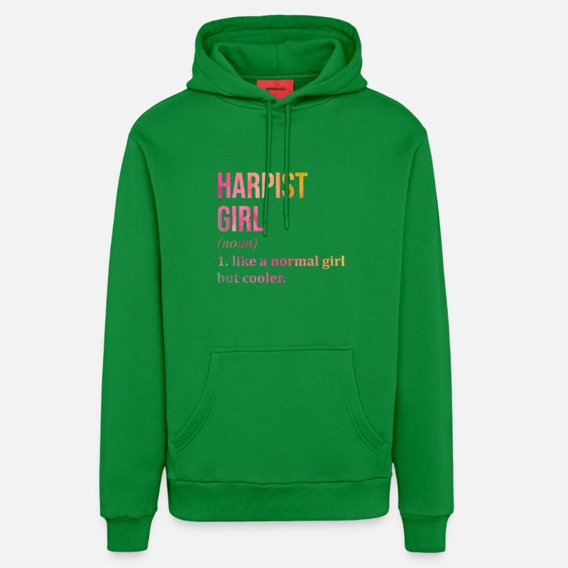 harpe - Sweat à capuche bio décontracté fabriqué en UE - City Green
