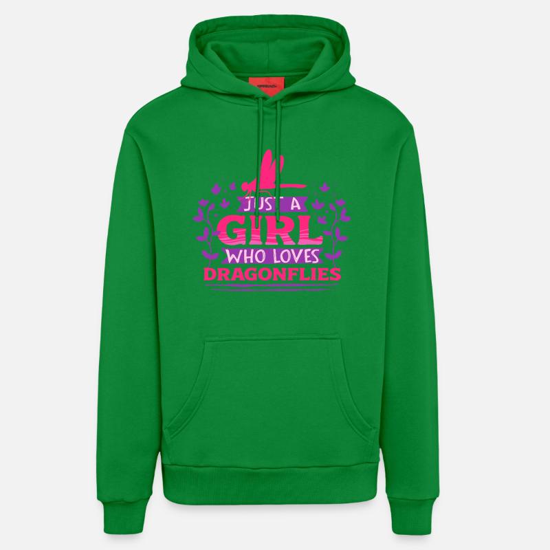 Libellules - Sweat à capuche bio décontracté fabriqué en UE - City Green