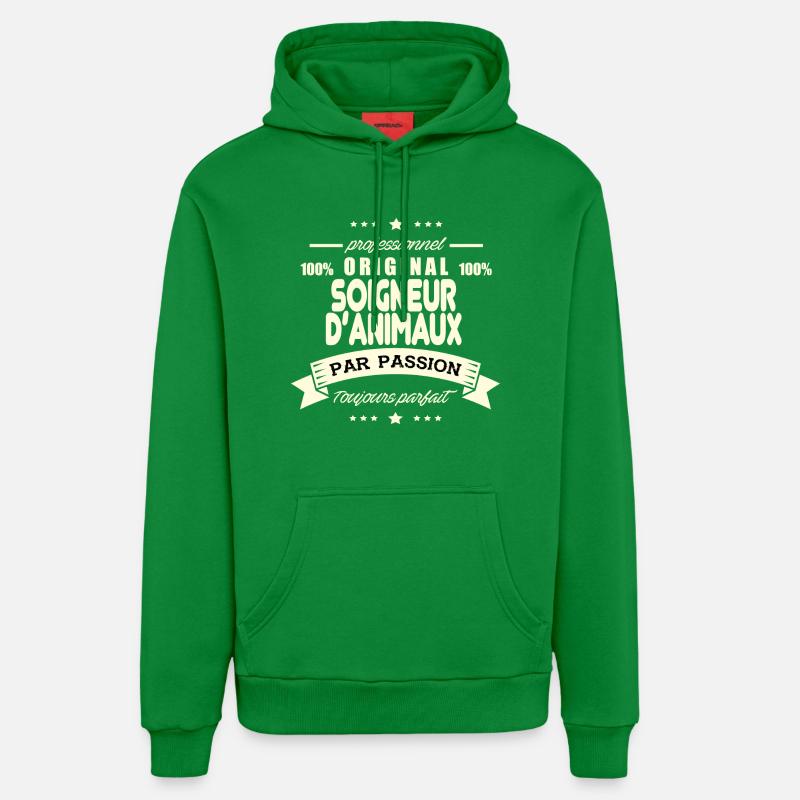 Soigneur d'animaux Original - Sweat à capuche bio décontracté fabriqué en UE - City Green