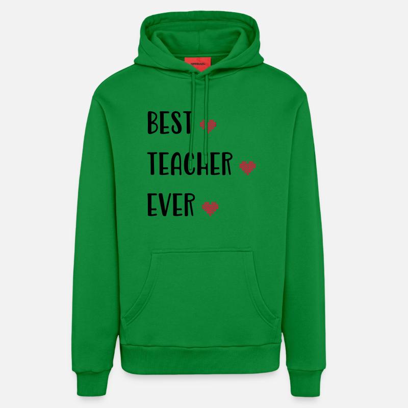Enseignant - Sweat à capuche bio décontracté fabriqué en UE - City Green