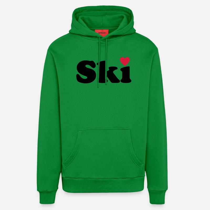 Ski - Sweat à capuche bio décontracté fabriqué en UE - City Green