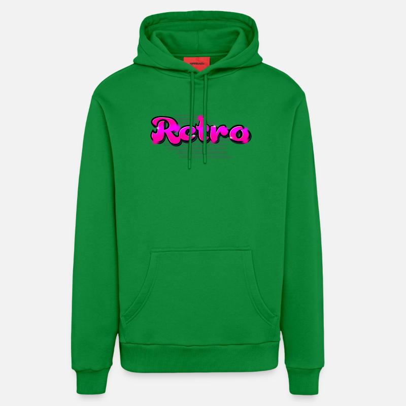 Rétro - Sweat à capuche bio décontracté fabriqué en UE - City Green