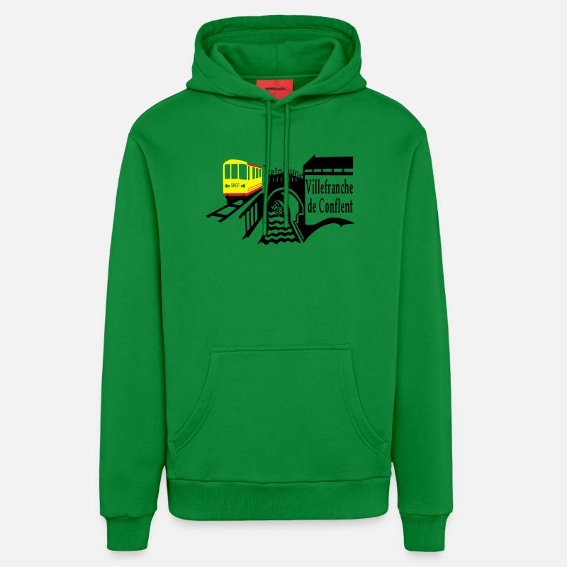 le petit train jaune - Sweat à capuche bio décontracté fabriqué en UE - City Green