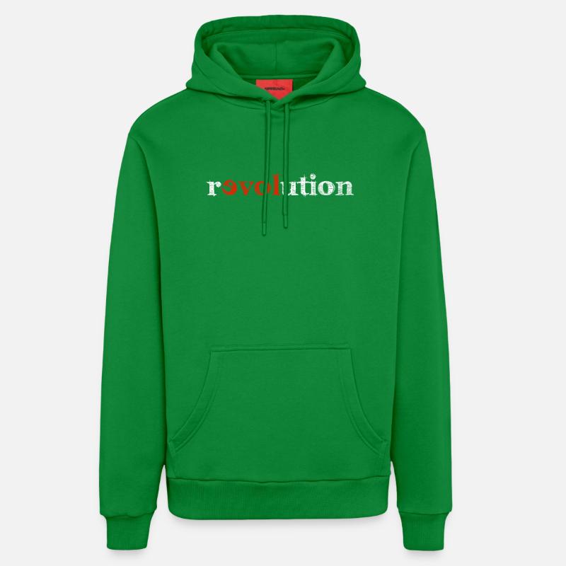 révolution - Sweat à capuche bio décontracté fabriqué en UE - City Green