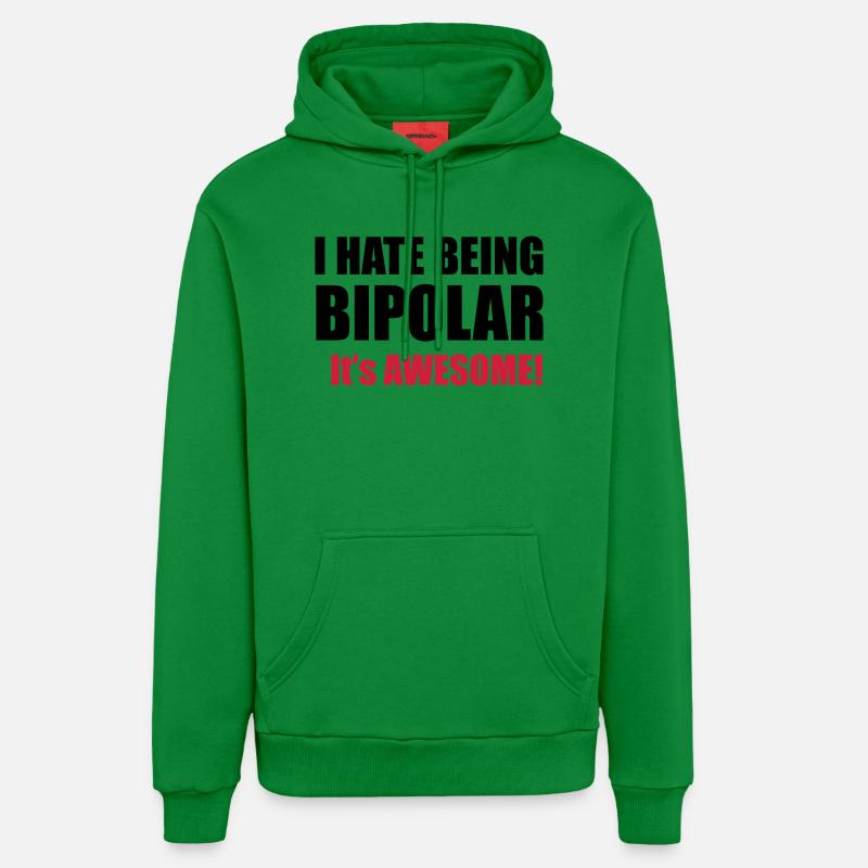 Bipolar - Sweat à capuche bio décontracté fabriqué en UE - City Green