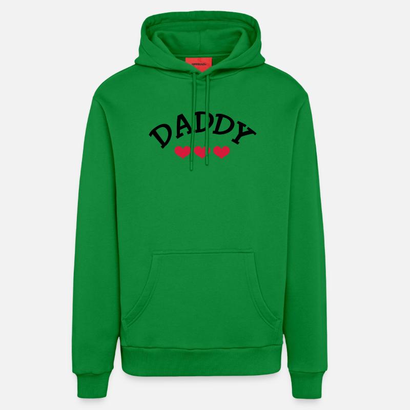 Daddy - Organic Relaxed Hoodie Made in EU - City Green