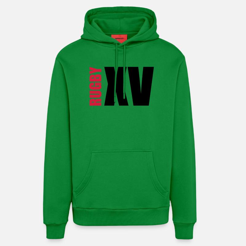 Rugby XV - Sweat à capuche bio décontracté fabriqué en UE - City Green