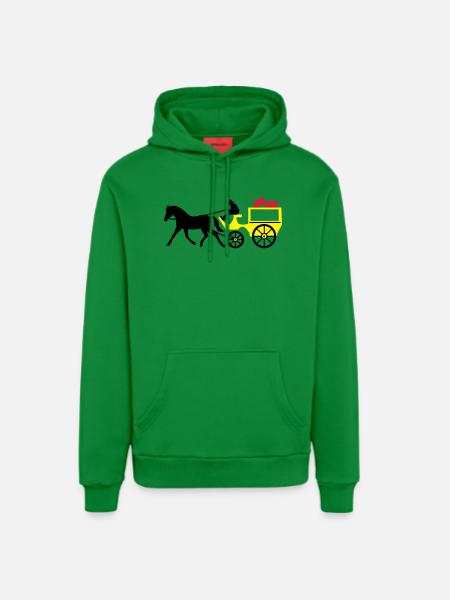 carriage - Organic Relaxed Hoodie Made in EU - City Green