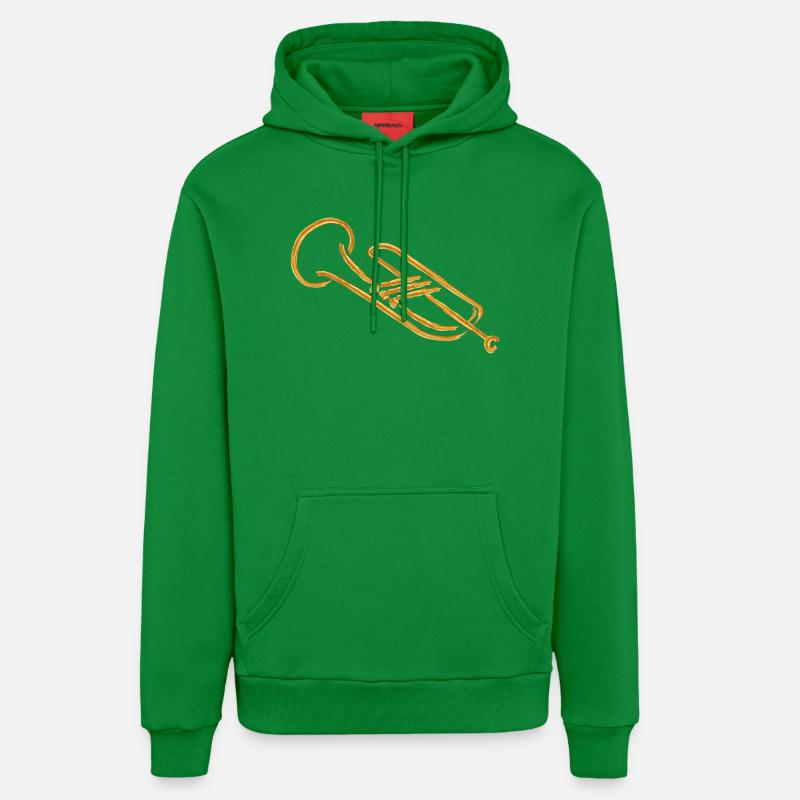 trompette - Sweat à capuche bio décontracté fabriqué en UE - City Green