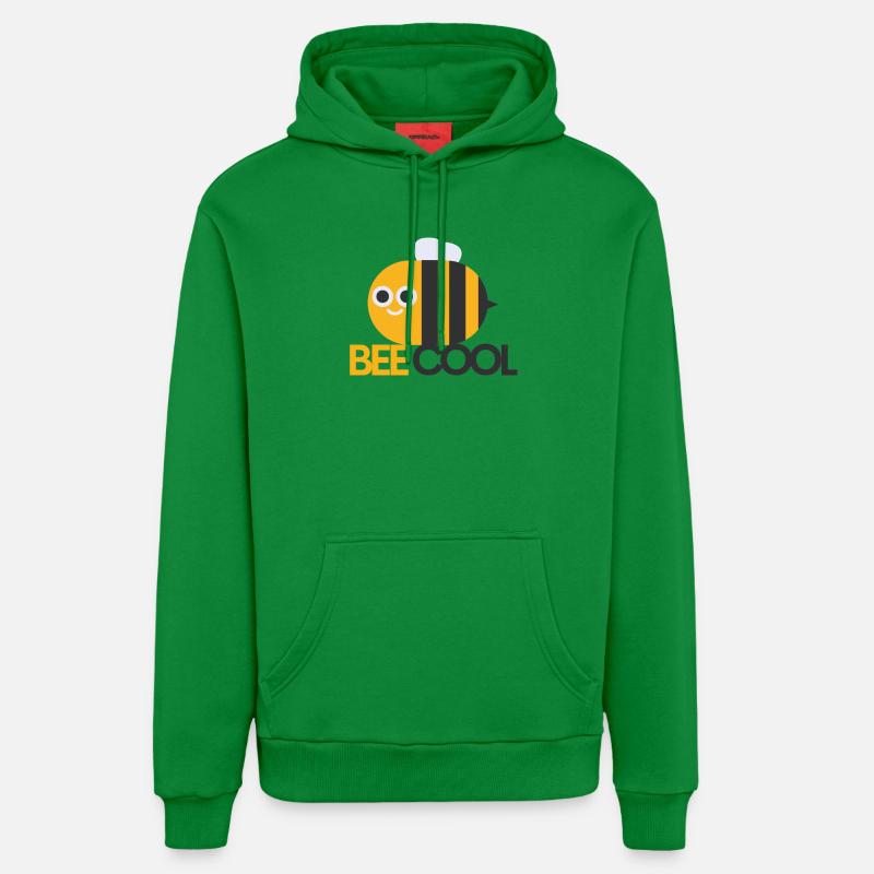Bee cool - Abeille cool - Sweat à capuche bio décontracté fabriqué en UE - City Green