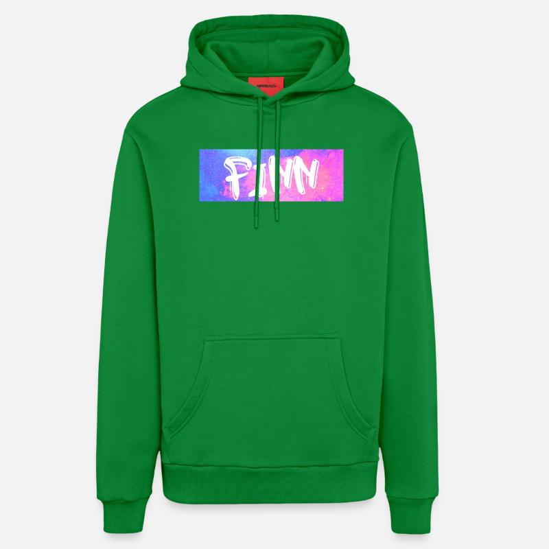Finn : Neon Graffiti Galaxy - Sweat à capuche bio décontracté fabriqué en UE - City Green