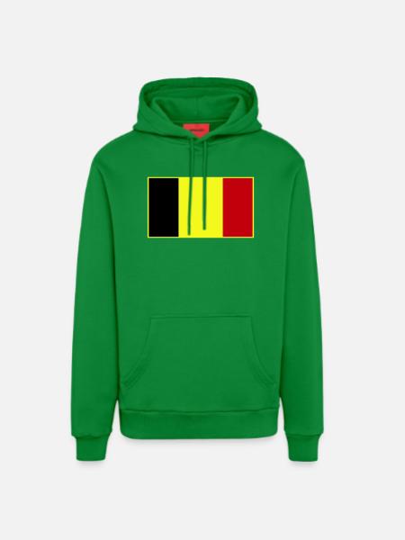 Anpassbare dreifarbige Flagge - Organic Relaxed Hoodie Made in EU - City Green