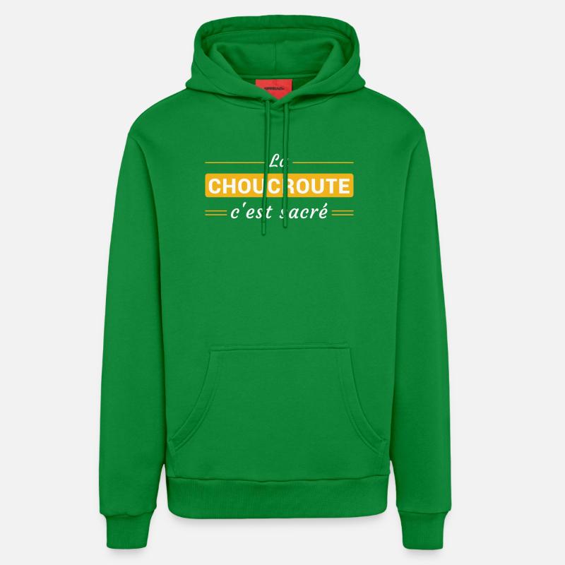 La Choucroute, c'est Sacré - Sweat à capuche bio décontracté fabriqué en UE - City Green