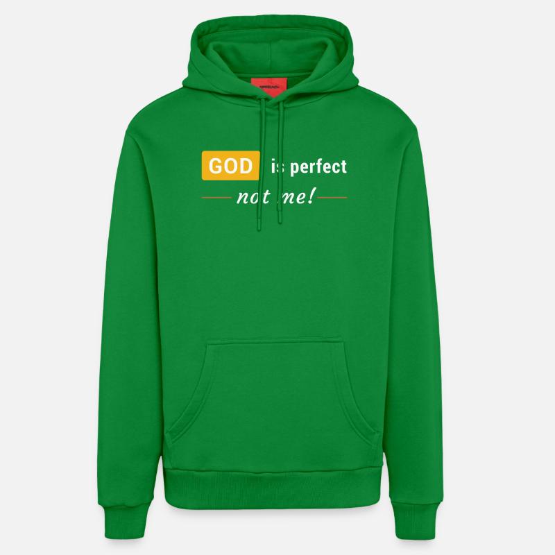 God is perfect, not me ! - Sweat à capuche bio décontracté fabriqué en UE - City Green