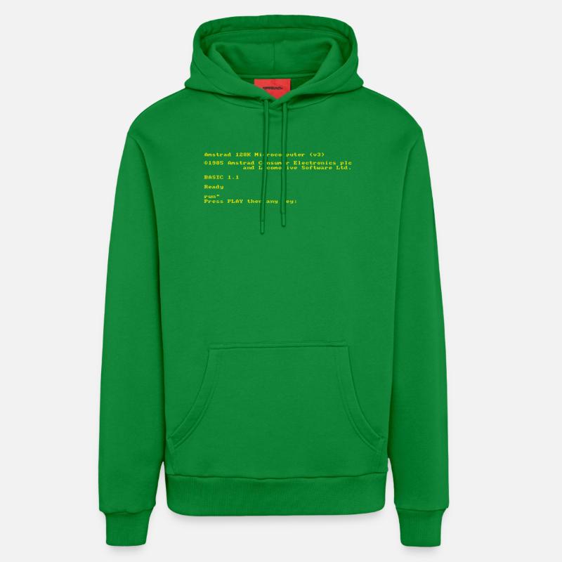 Interface rétro CPC 464 - Sweat à capuche bio décontracté fabriqué en UE - City Green