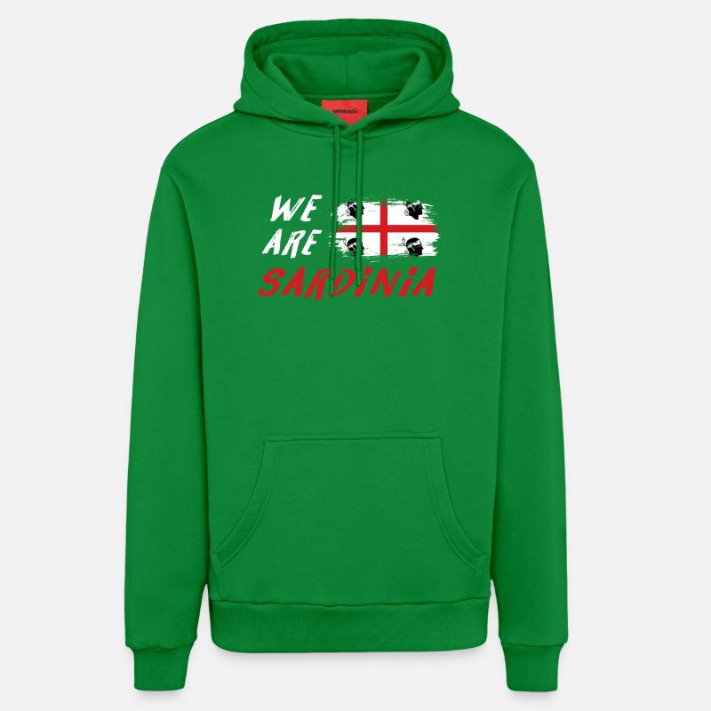 Nous sommes la Sardaigne - Sweat à capuche bio décontracté fabriqué en UE - City Green