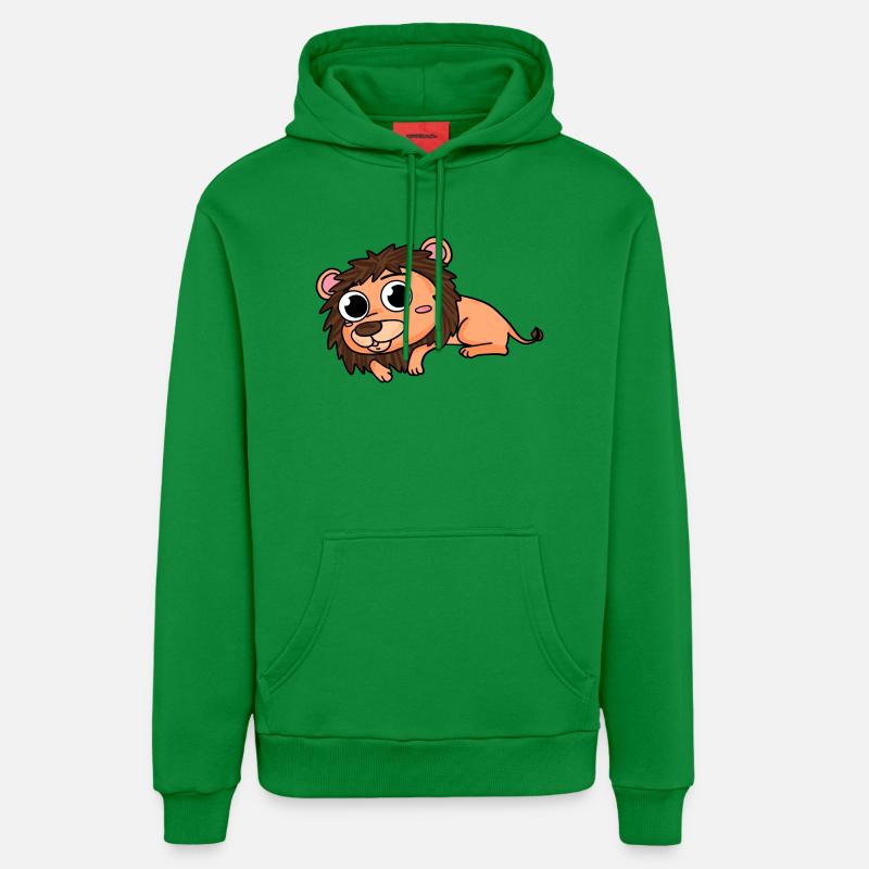 Lion - Sweat à capuche bio décontracté fabriqué en UE - City Green