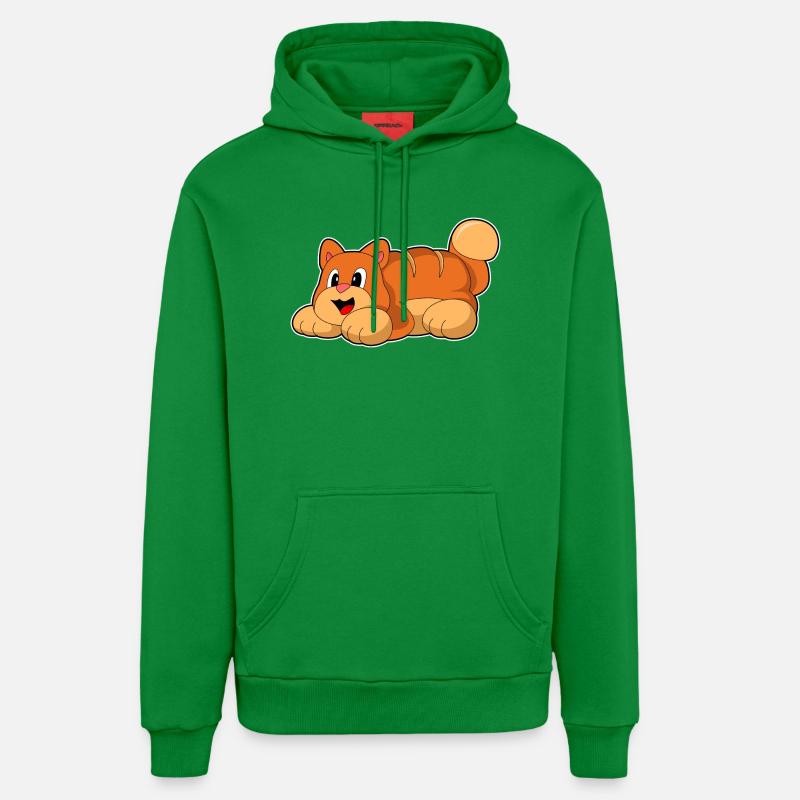 Pain Chat Baker - Sweat à capuche bio décontracté fabriqué en UE - City Green