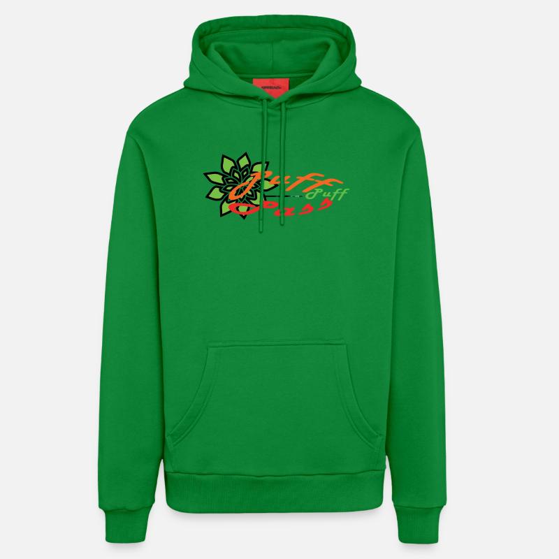 Puff-Puff-Pass !!! - Sweat à capuche bio décontracté fabriqué en UE - City Green