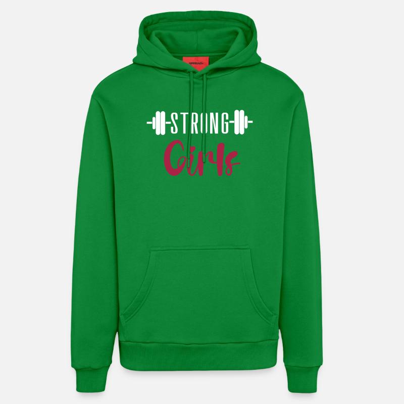 Filles fortes - Sweat à capuche bio décontracté fabriqué en UE - City Green