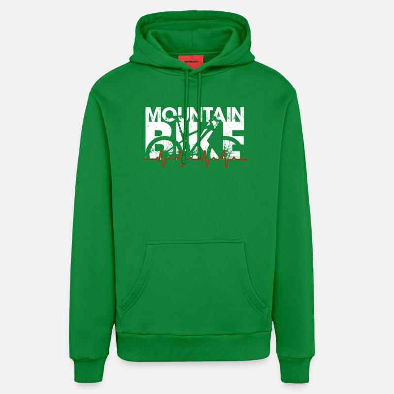 Rythme du VTT - Sweat à capuche bio décontracté fabriqué en UE - City Green