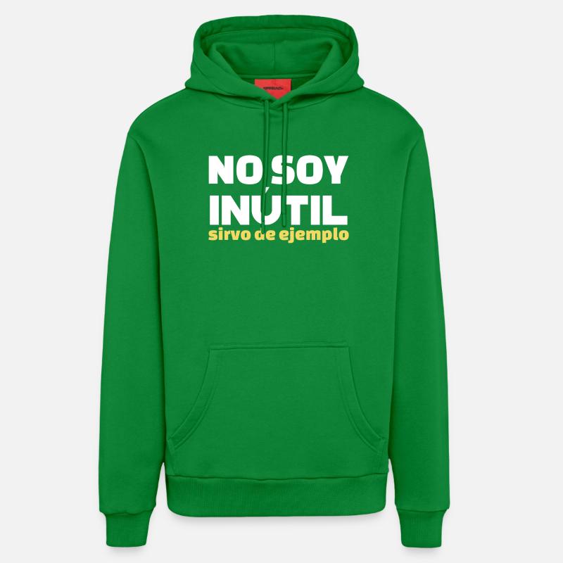 No Soy Inutil Servo de Ejemplo - Organic Relaxed Hoodie Made in EU - City Green