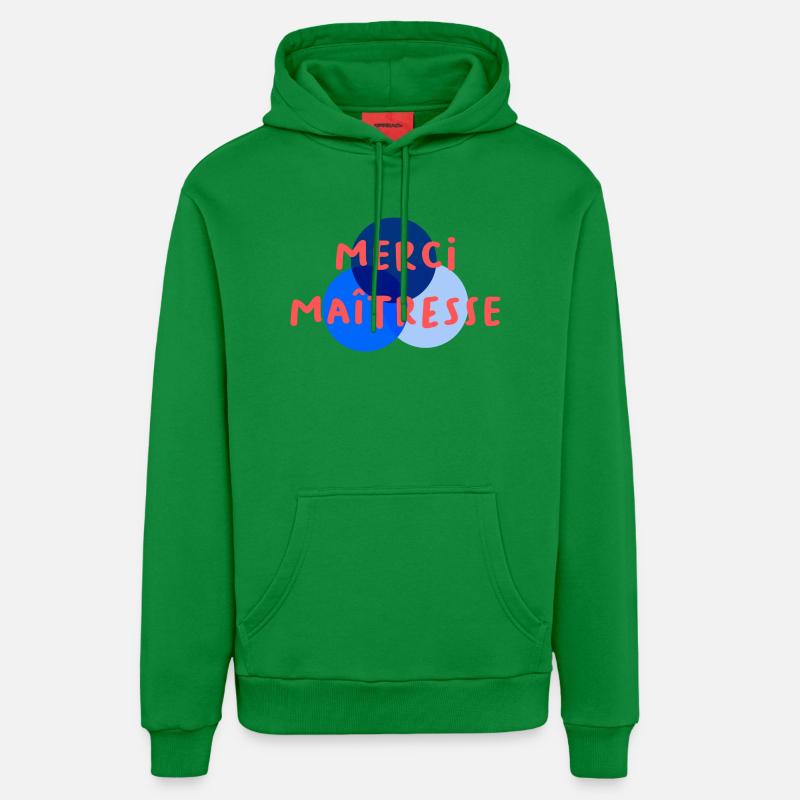 MAÎTRESSE. MERCI. MERCI MAÎTRESSE - Sweat à capuche bio décontracté fabriqué en UE - City Green