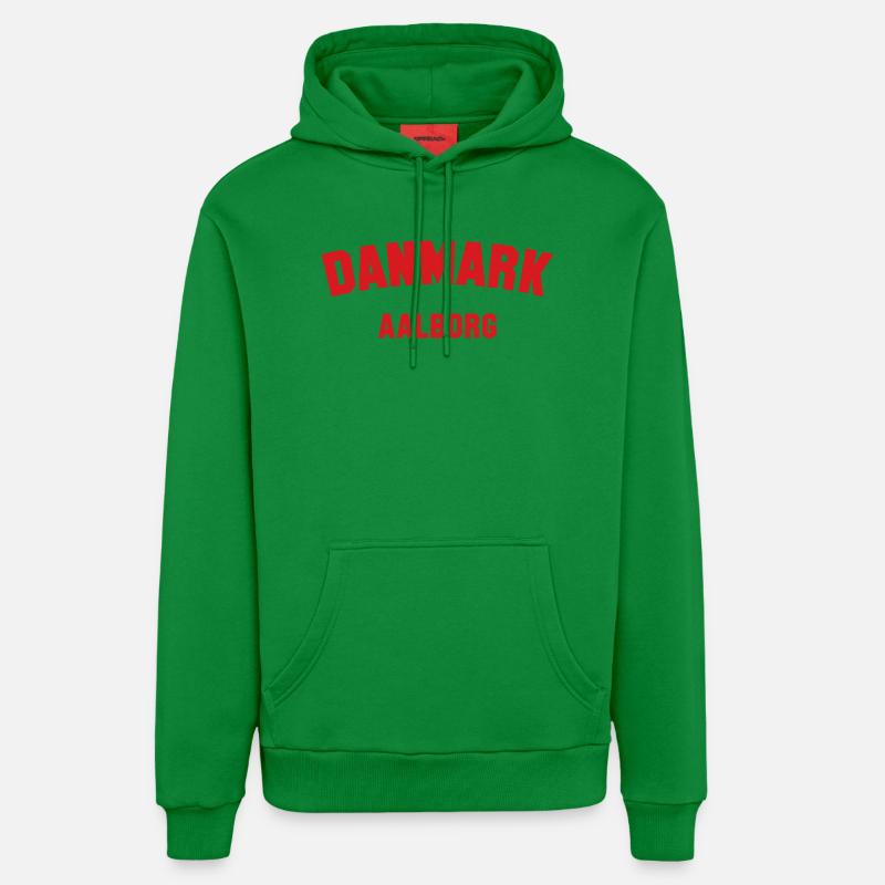AALBORG Danemark Dänemark - Sweat à capuche bio décontracté fabriqué en UE - City Green