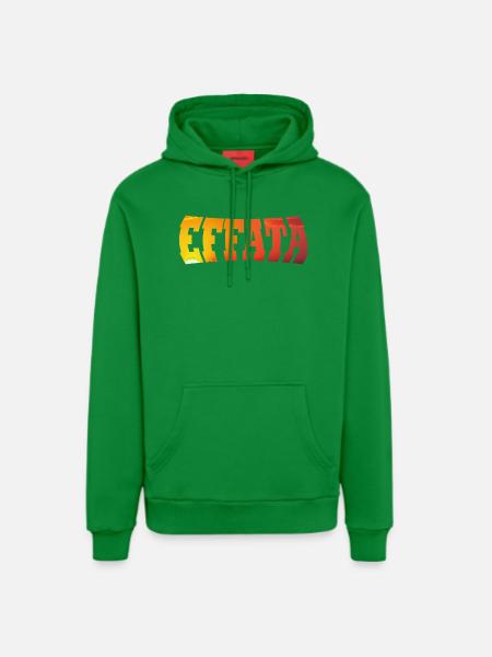 EFFATA - Organic Relaxed Hoodie Made in EU - City Green