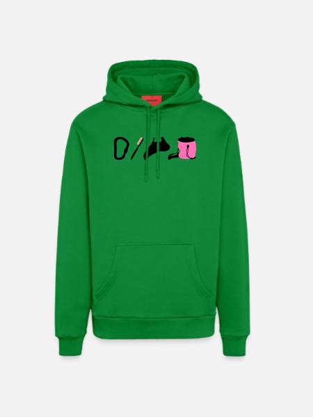 Kletterlogo Boulderemblem Kletterschuhe Bürste - Organic Relaxed Hoodie Made in EU - City Green