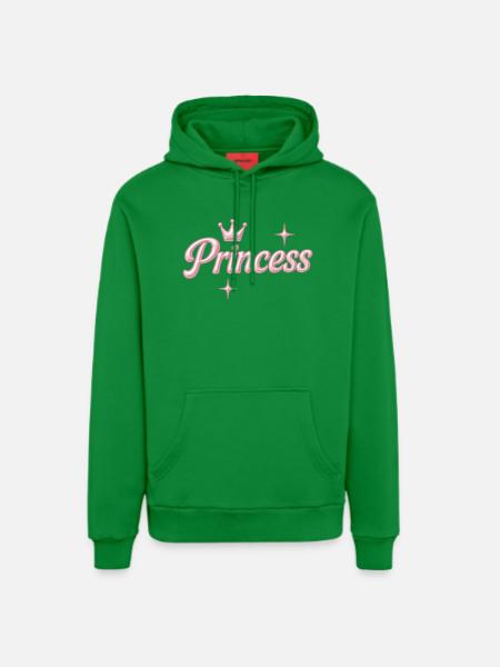 Prinzessin / Princess / Chrome Y2K Design - Organic Relaxed Hoodie Made in EU - City Green