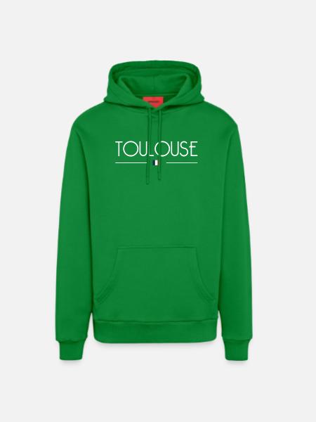 Toulouse - Organic Relaxed Hoodie Made in EU - City Green