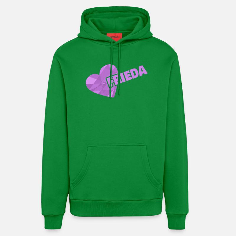 Frieda comme une couronne - Sweat à capuche bio décontracté fabriqué en UE - City Green