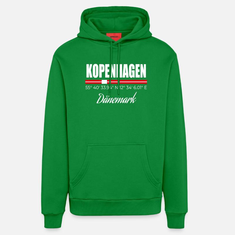 Copenhague - Sweat à capuche bio décontracté fabriqué en UE - City Green