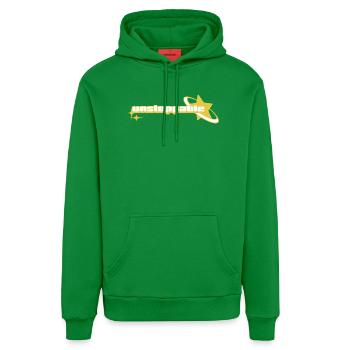Design Astronaute Étoilé _ Yellow - Sweat à capuche bio décontracté fabriqué en UE - City Green - Devant