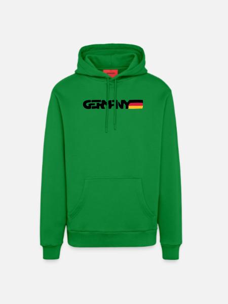Germany - Organic Relaxed Hoodie Made in EU - City Green