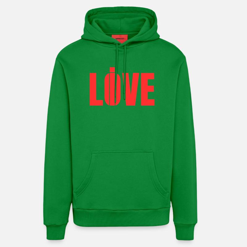Leben oder lieben - Organic Relaxed Hoodie Made in EU - City Green