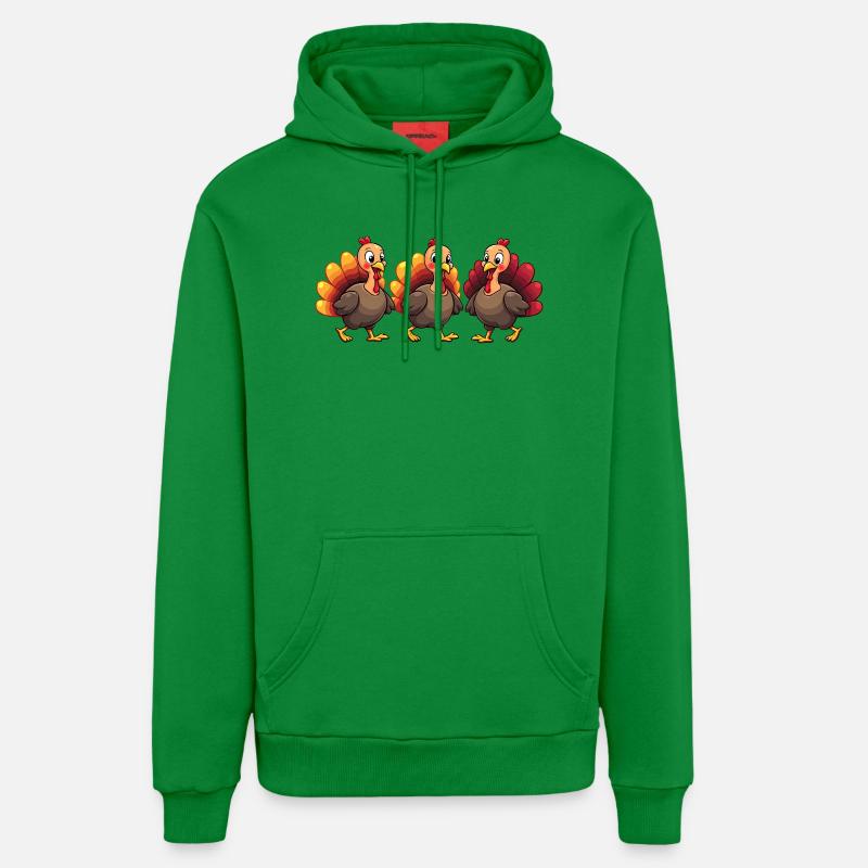 Bébé dinde de Thanksgiving - Sweat à capuche bio décontracté fabriqué en UE - City Green