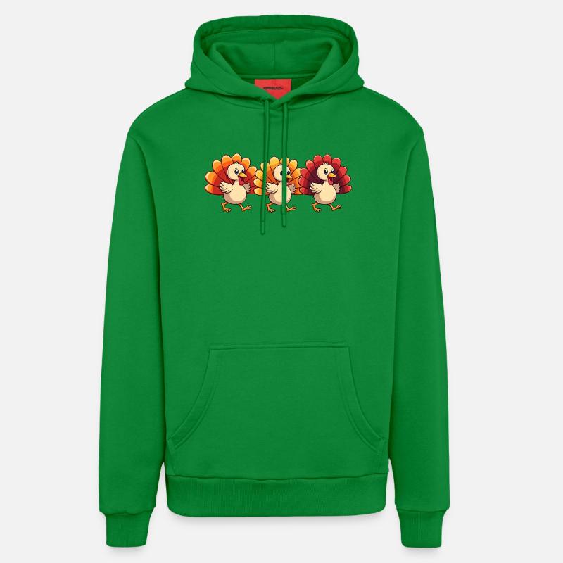 Bébé dinde de Thanksgiving - Sweat à capuche bio décontracté fabriqué en UE - City Green