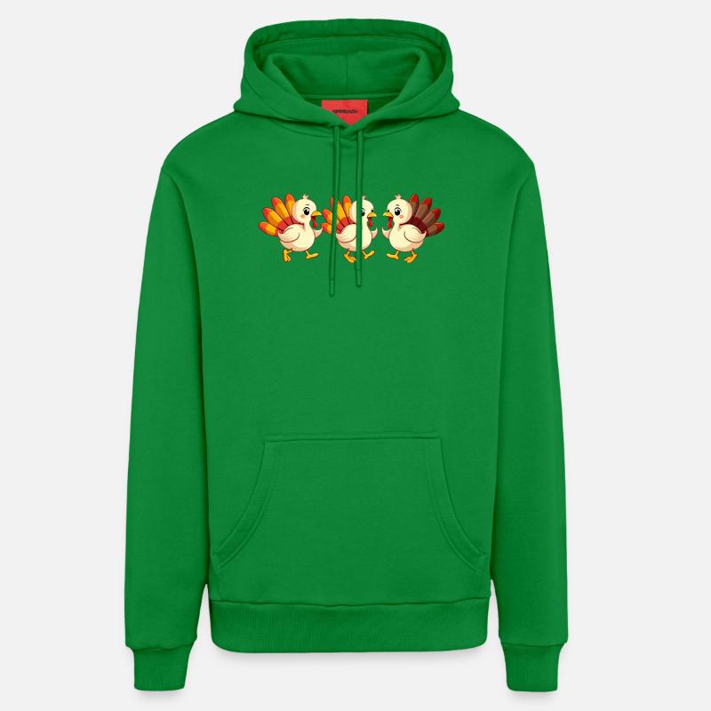 Bébé dinde de Thanksgiving - Sweat à capuche bio décontracté fabriqué en UE - City Green