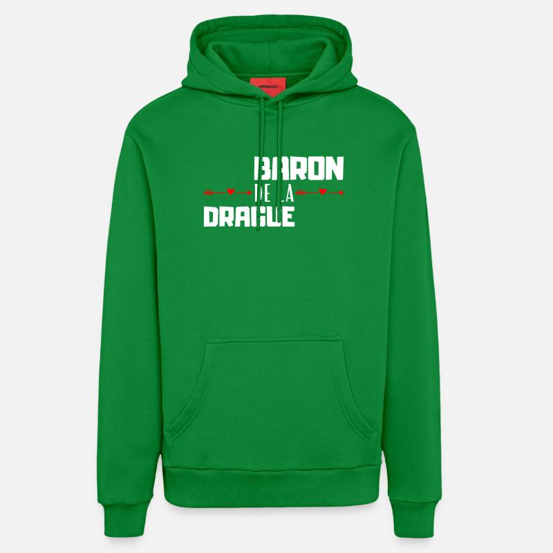 Baron de la Drague - Sweat à capuche bio décontracté fabriqué en UE - City Green