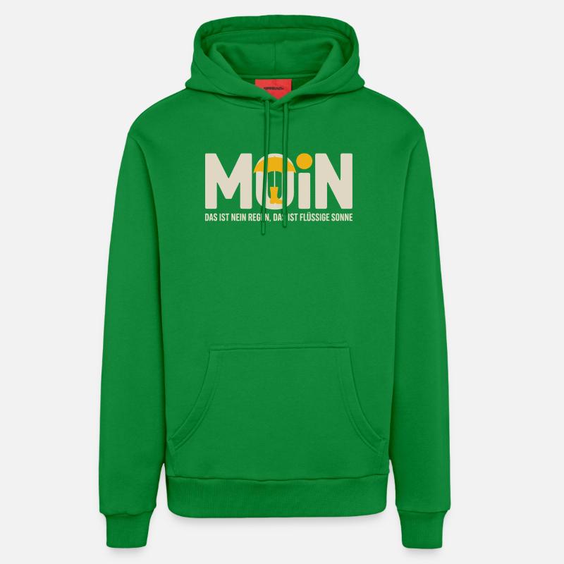 Motif solaire liquide Moonshade - Sweat à capuche bio décontracté fabriqué en UE - City Green