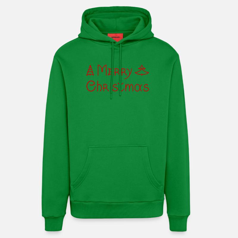 Joyeux Noël, phrase manuscrite. - Sweat à capuche bio décontracté fabriqué en UE - City Green