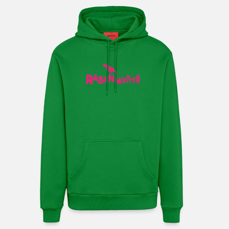 Rabenmutter - Mutter - Mama - Mami - Rabe - Organic Relaxed Hoodie Made in EU - City Green