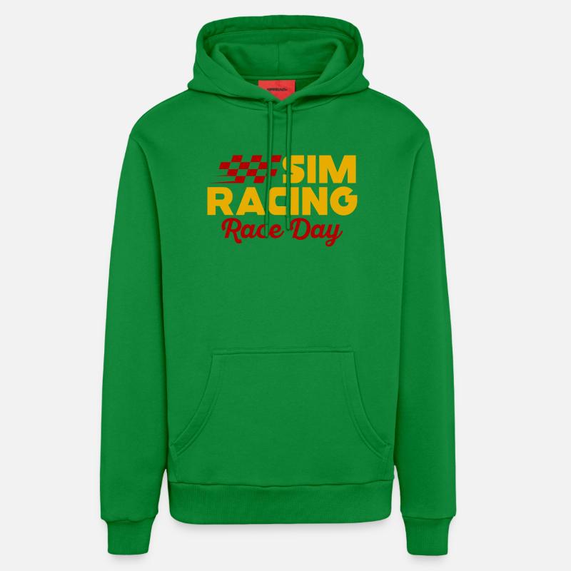 Journée de course de simulation - Sweat à capuche bio décontracté fabriqué en UE - City Green